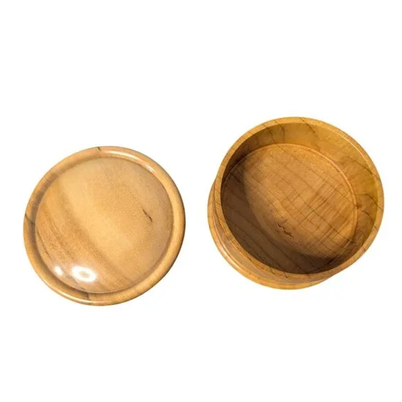 Handcrafted Wooden Trinket Box With Lid - Picture 1 of 12